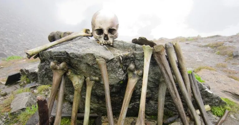 Roopkund Lake, also known as the 