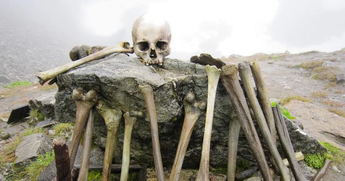 Roopkund Lake, also known as the 