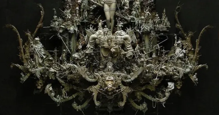 Kris Kuksi L'Inferno Barocco delle Sculture che Trasformano il Sacro in Incubo
